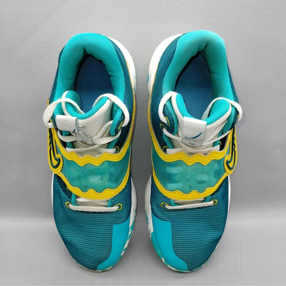 Nike KD Trey 5 X Mens Basketball Shoes Teal Yellow White DD9538-300 Size 11